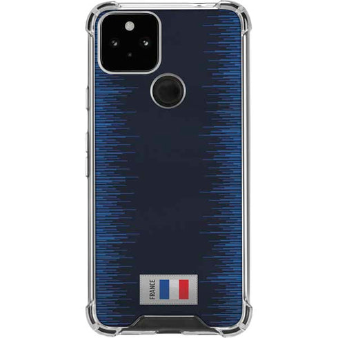 France Soccer Flag Google Pixel 5 Clear Case